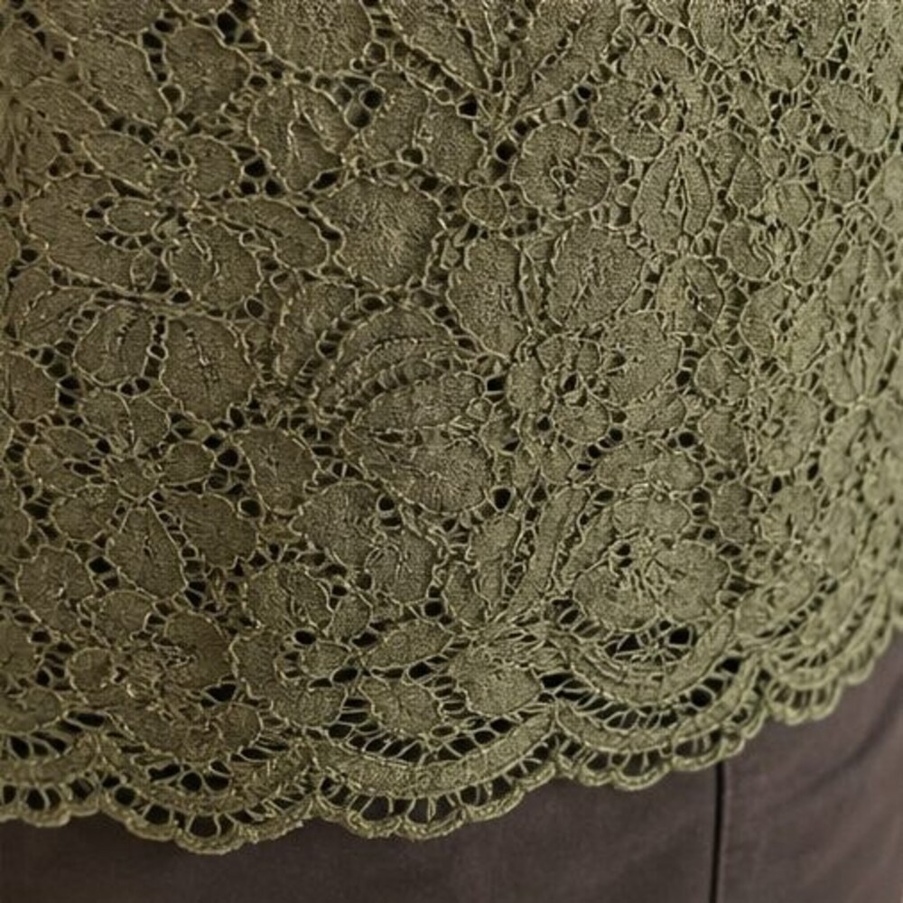 Olive Ruffle Blouse - Picture 6 of 6